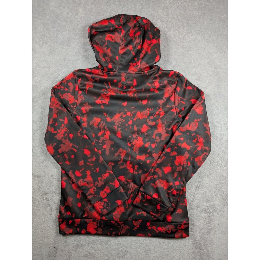 Under Armour Hoodie Boys Youth Size Large Red Loose Fit Lightweight Fleece Lined - Picture 8 of 9